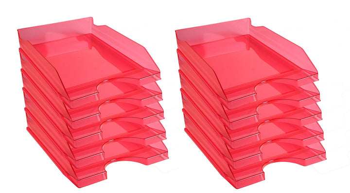 Exacompta 12354D 10er Pack Premium Briefablage Ecotray DIN A4. Ideale Briefkörbe für Ihre Organisati