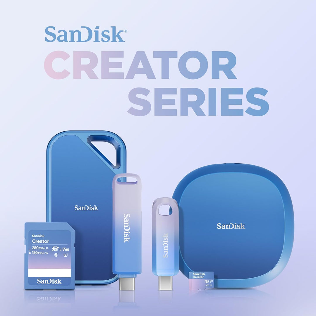 SanDisk Creator USB-C Flash Drive 256 GB (Für Computer, Tablets & Smartphones, USB Type-C, Bis zu 40