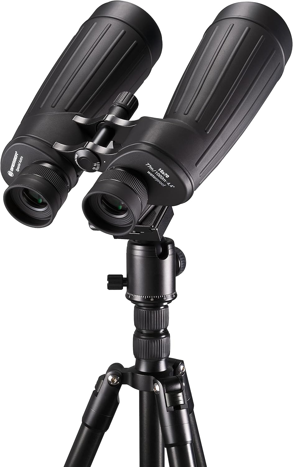 Bresser Fernglas NightExplorer 15x70 Astronomie-Fernglas mit 15-facher Vergrösserung, wasserdicht un