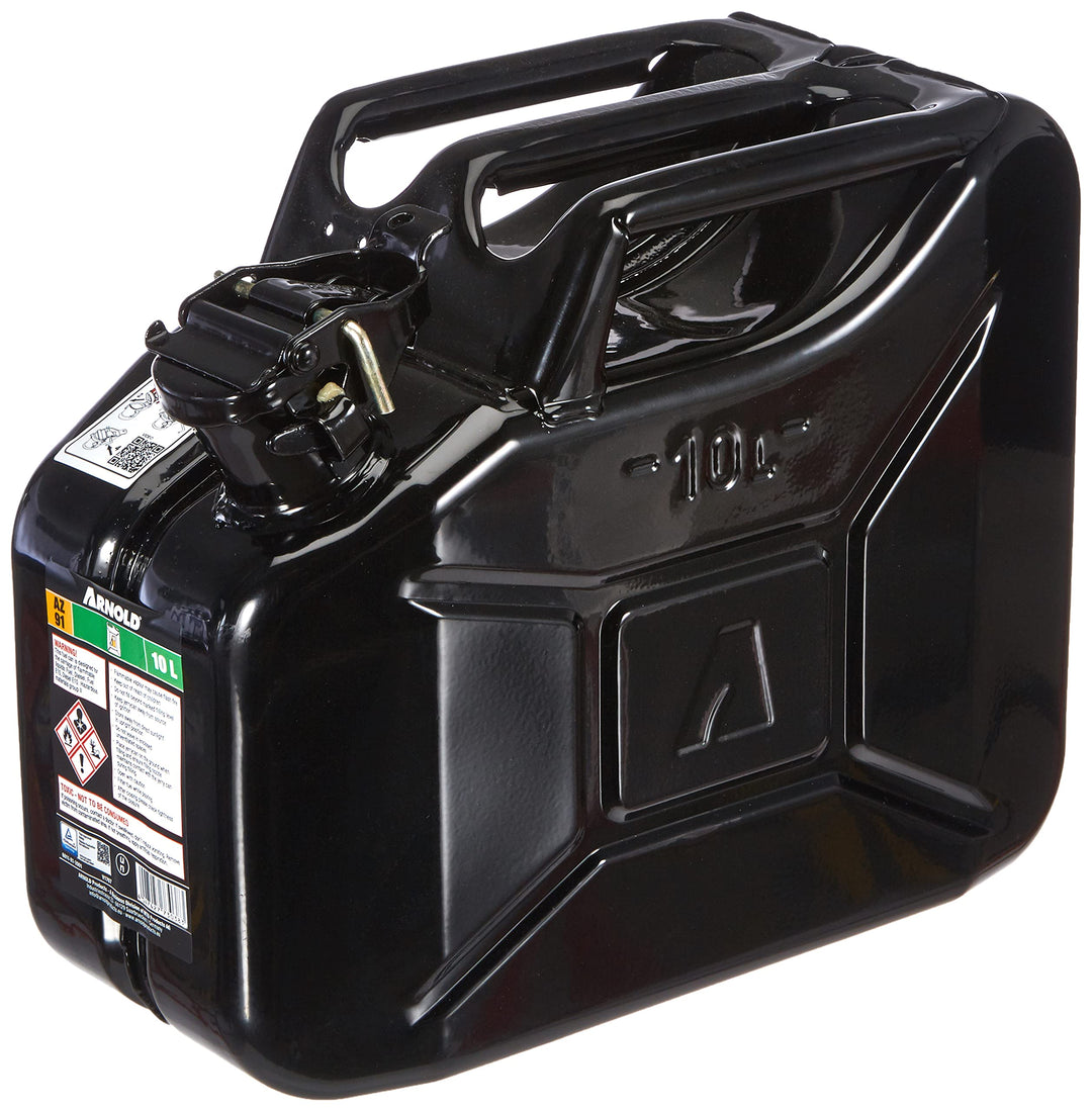 ARNOLD 6011-X1-2001 Metall-Kraftstoffkanister 10L, schwarz 10 Liter, 10 Liter