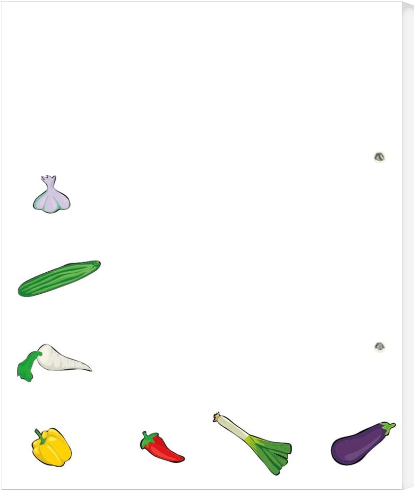 PRICARO Rezeptordner mit Rezeptblock "Querbeet", A4