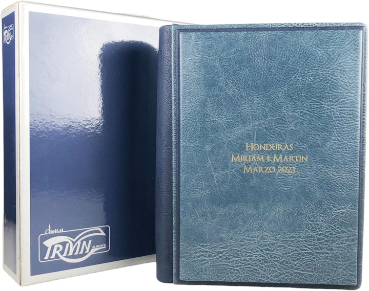 Fotoalbum - Eclissi Vintage - handgefertigte Herstellung aus Kunstleder, personalisierbar mit Gravur