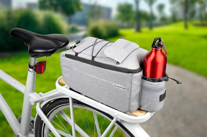 Dunlop Bike Fahrradtasche für Gepäckträger - 7 Liter Kühltasche Klettverschluss mit Zusätzlichen Sta
