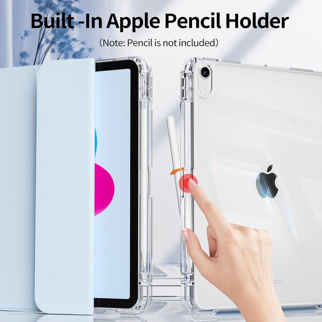 Hülle für iPad (A16) 11 Zoll (2025) & iPad 10. Generation (2022) mit Stifthalter, Stossfeste Schutzh