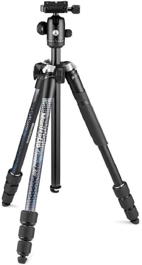 Manfrotto Element MII Kamerastativ, Aluminium Reisestativ mit Kugelkopf und Tragetasche, für DSLR, C