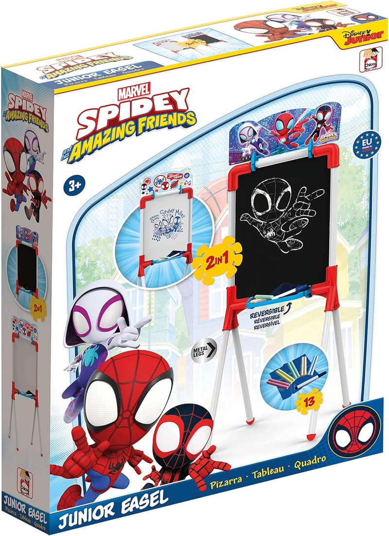 Chicos Spidey 2-in-1-Tafel, inklusive Marker, Kreide, Radiergummi, Material von hoher Festigkeit und