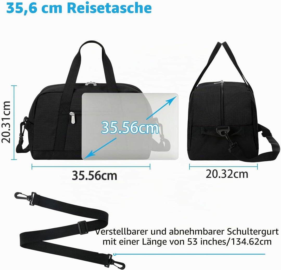 Klein Mini Reisetasche, Sporttasche 18L Small Duffel Bag XS, Schulsporttasche, Weekender, Fitnesstas