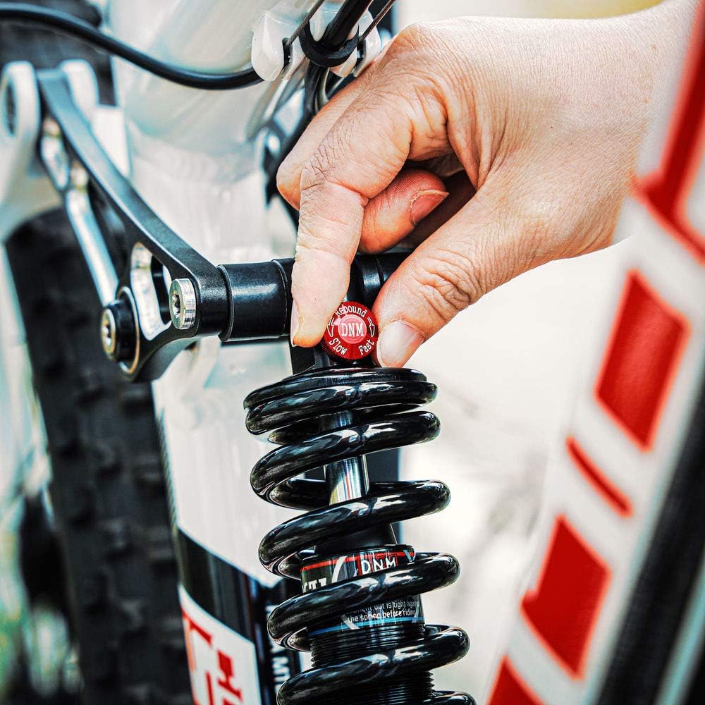 DNM Dämpfungs-System für Mountainbike, Stossdämpfung, eloxiert, AL-6061-Schraubenfeder, 340 kg, 165