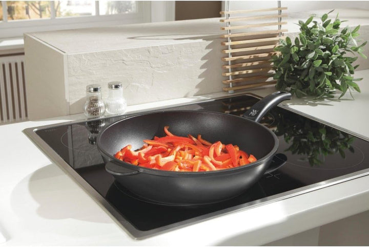 WMF Party Schmorpfanne 28 cm, Aluguss beschichtet, hoher Rand, Kunststoffgriff, Schmorpfanne