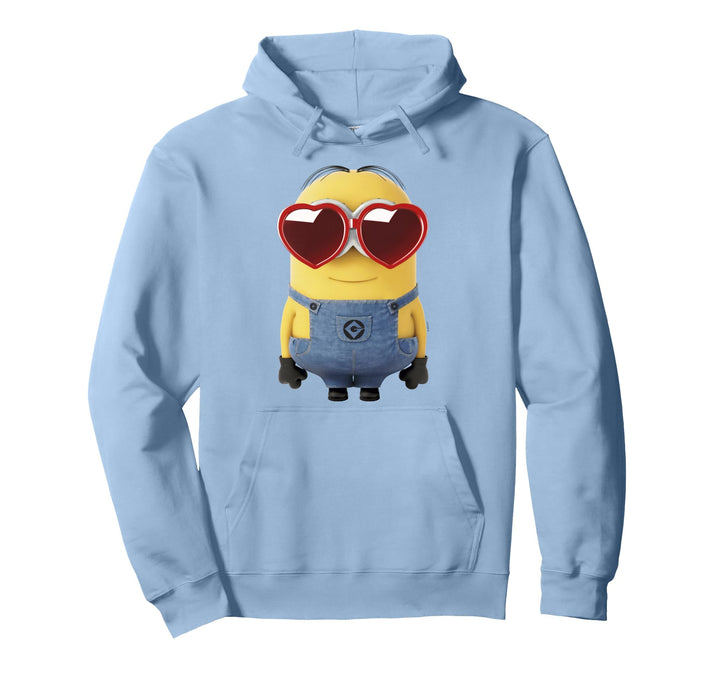 Minions Valentine's Day Dave Heart Glasses Pullover Hoodie