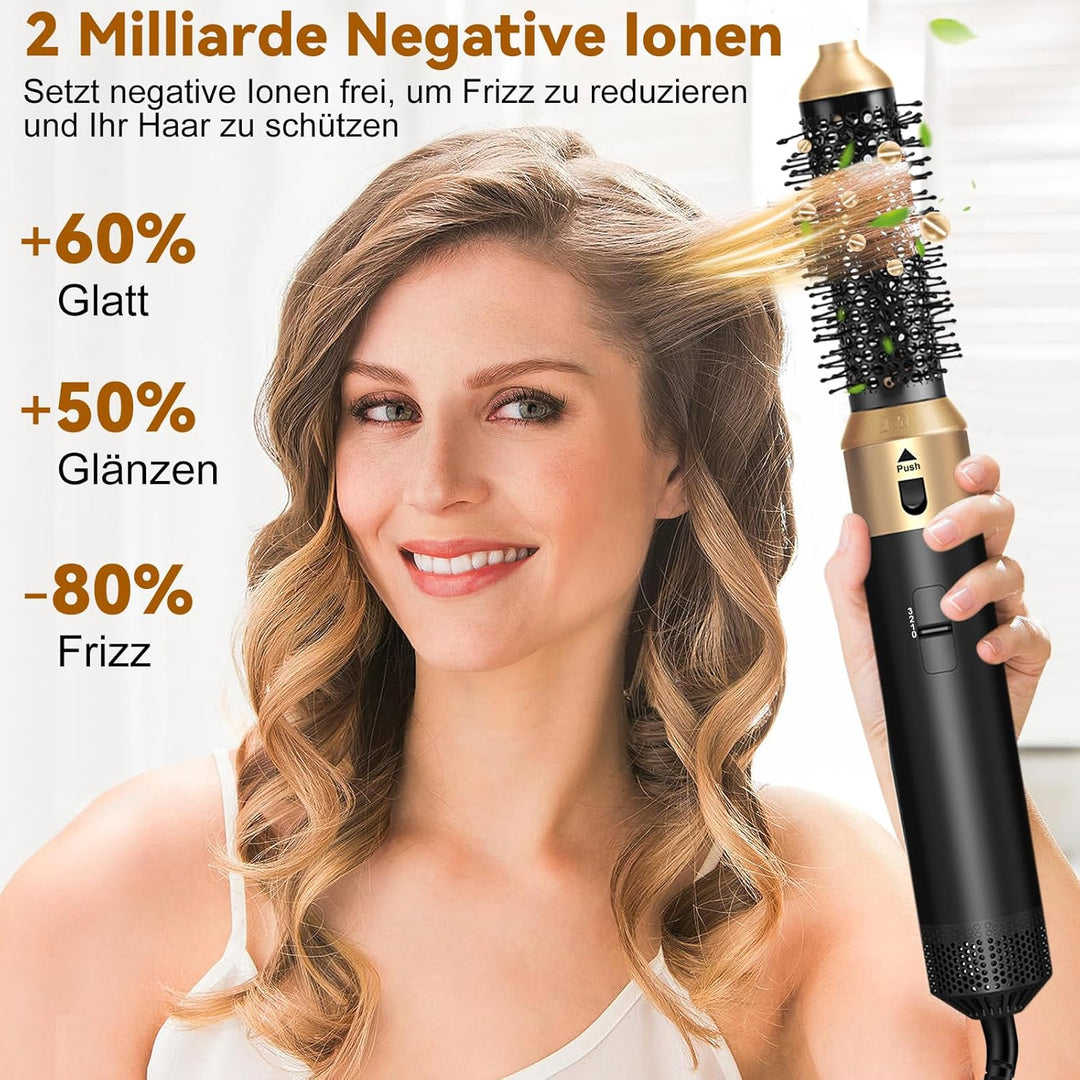 Haarstyler Hair Styler Set Airstyler 6 In 1 Mit Warmluftbürste föhn diffusor Airflow Lockenstab Auto