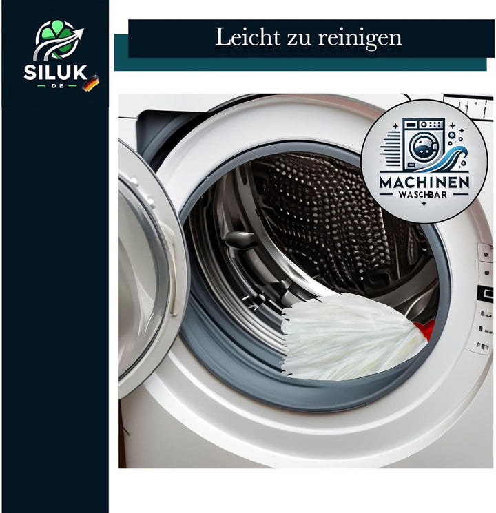 6 x Ersatzkopf für Leifheit Classic Mopp für Alle Flecken Entfernen Boden (Spunlace), Spunlace