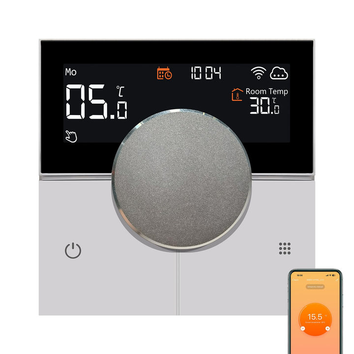 KETOTEK Smart Elektrisches Heizungsthermostat 16A, Digital WLAN Raumthermostat Für Elektrische Fussb