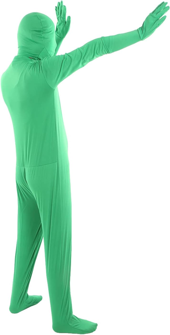 VBESTLIFE Green Screen Bodysuit, Unisex-Erwachsener, Ganzkörper-Split-Design-Body-Anzug für Fotograf