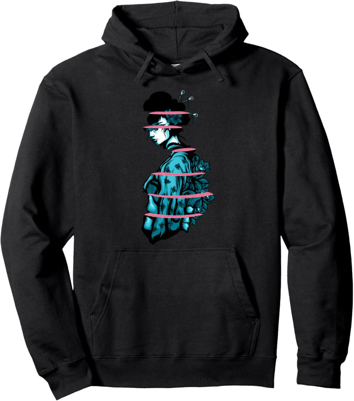 Geisha Japanese Tradition Vaporwave Aesthetic Eboy Egirl Pullover Hoodie