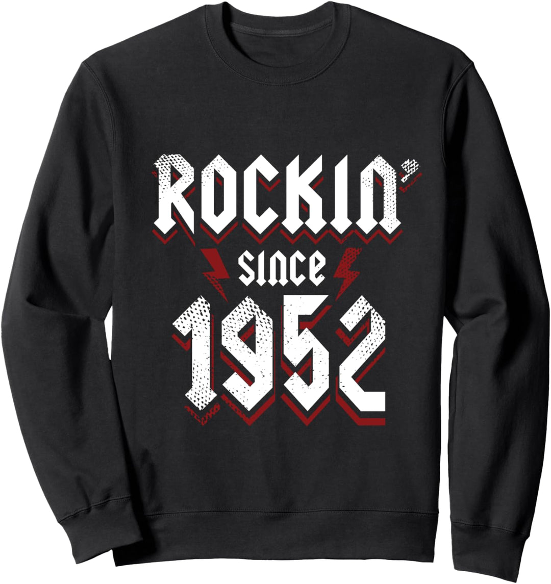 Rockin Since 1952 71 Year Old Rock Music 71. Geburtstag Sweatshirt
