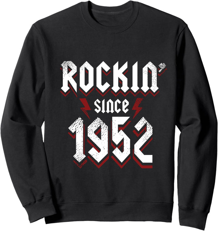 Rockin Since 1952 71 Year Old Rock Music 71. Geburtstag Sweatshirt
