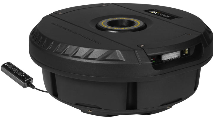 ESX V1100A - 28cm (11") AKTIV Bass für Reserverad-Mulde | Class-A/B Power mit 300 Watt und Kabel-Fer