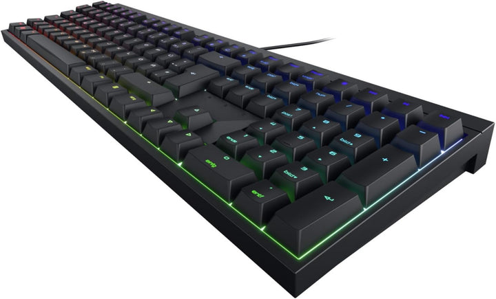 CHERRY MX 2.0S, Kabelgebundene Gaming-Tastatur mit RGB-Beleuchtung, Deutsches Layout (QWERTZ), Desig