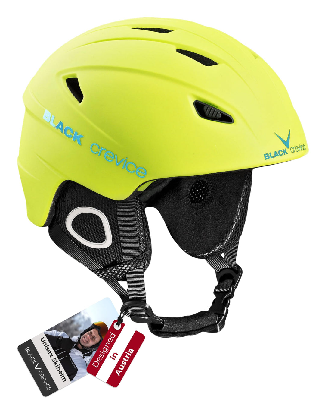 Black Crevice Skihelm Kitzbühel I Ski-Helm in sportlichem Design I Skihelm Herren & Damen I Skihelm