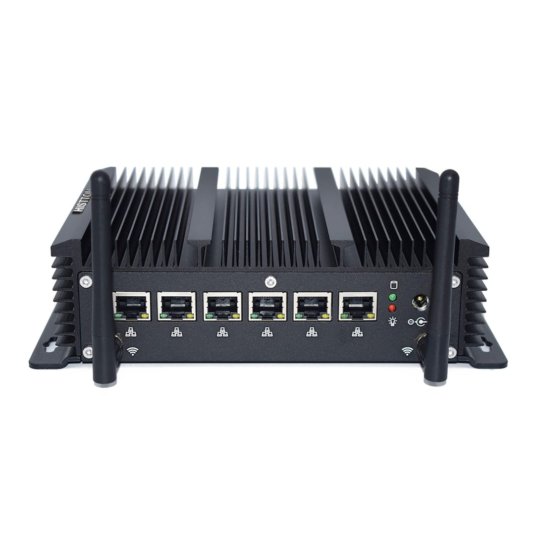 HISTTON Lüfterloser Firewall PC, Firewall Hardware, OPNsense, VPN, Network Security Appliance, Route