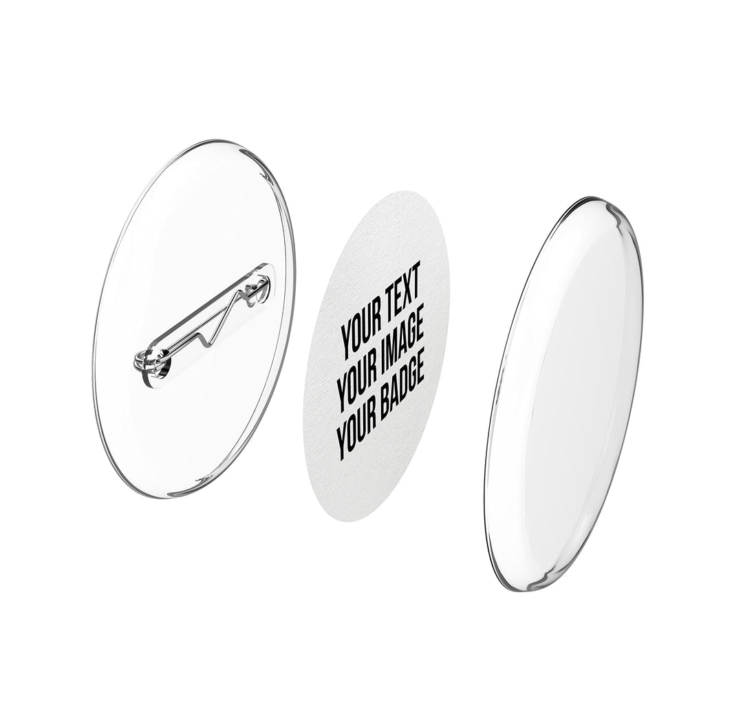 Buttons 30mm selber machen ohne Buttonmaschine (25 Stück) – Ansteckbuttons Set mit Nadel-Pins und A4
