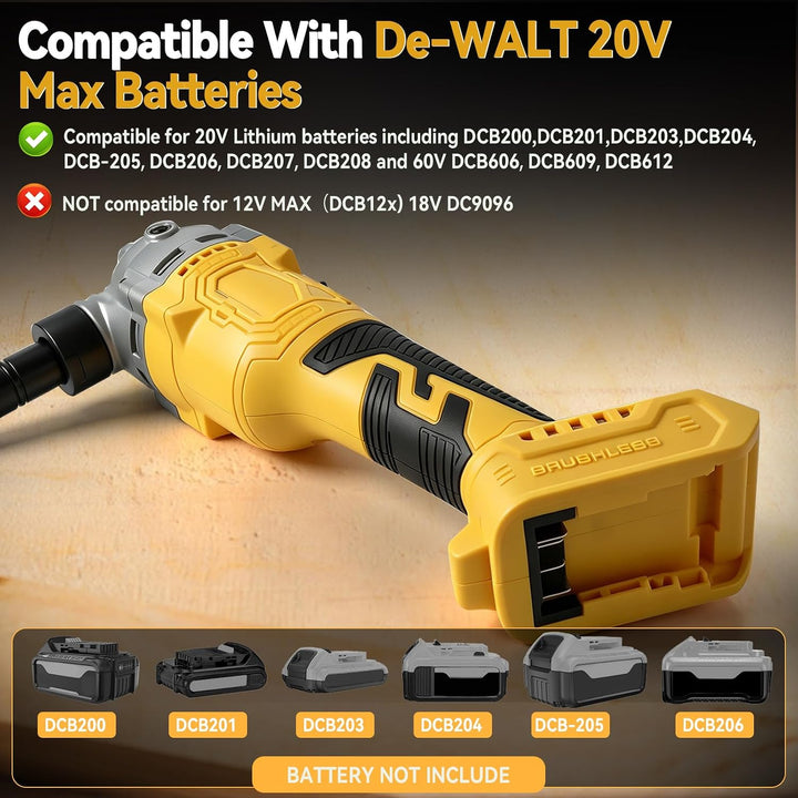 Blechknabber Knabber Blechknabber Kompatibel mit Dewalt 18V Akku, 1900SPM 800W Bürstenlose 3 Geschwi