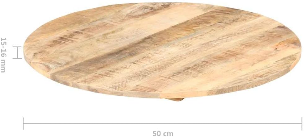 vidaXL Mangoholz Massiv Tischplatte Massivholzplatte Holzplatte Ersatztischplatte Holz Platte für Es