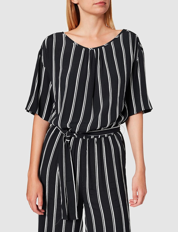SPARKZ COPENHAGEN Damen Tula Stripe Jumpsuit M Schwarz (Black 099), M Schwarz (Black 099)
