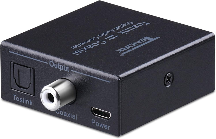 Tendak Bidirektionaler Optische SPDIF Toslink zu Koaxial Digital Audio Converter, Koaxial zu Optisch
