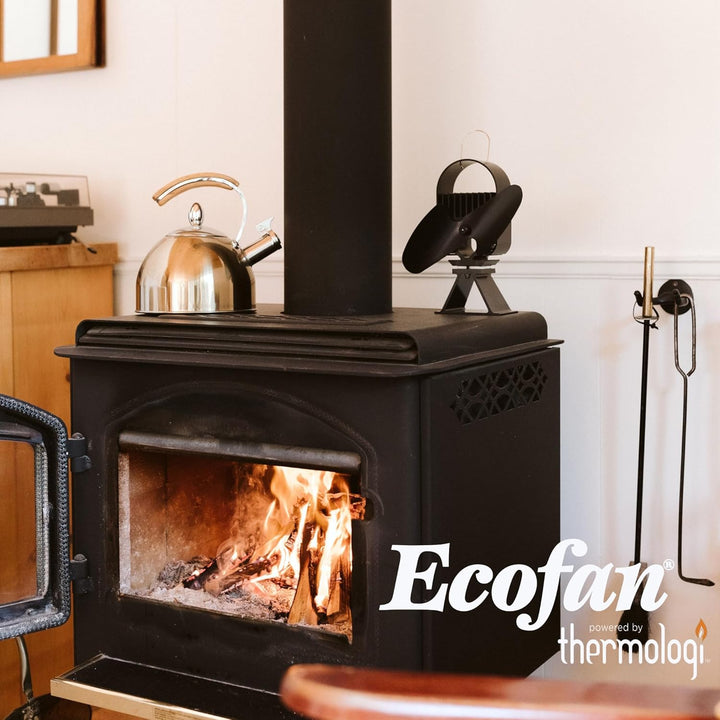Ecofan® AirDeco II Ofenventilator mit überlegener Leistung, wärmebetrieben, moderner Stil, niedrige