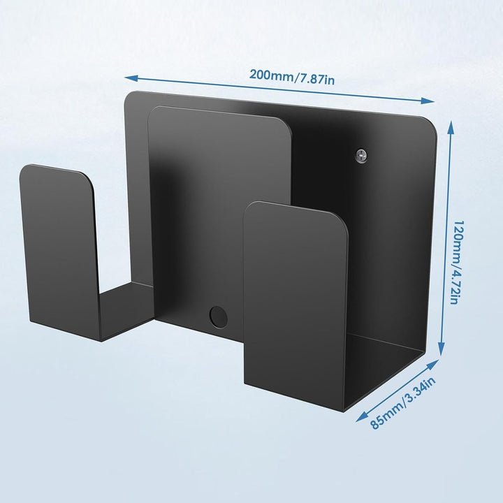Laptop-Wandhalterung – Metall-Computertastaturhalter an der Wand – Kabelbox-Halterung, Laptop-Halter