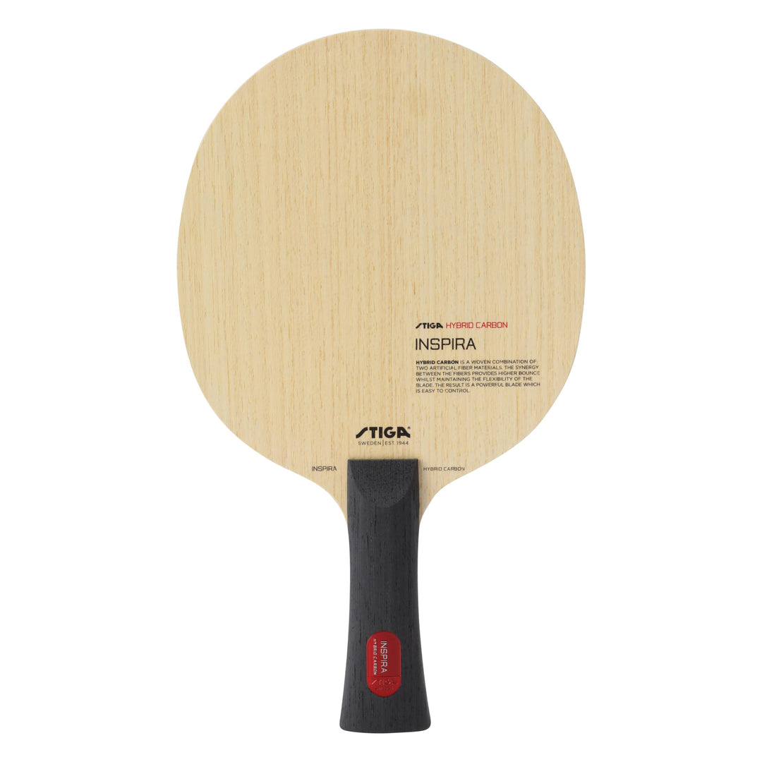 Stiga Tischtennisholz Inspira Hybrid Carbon für perfekten Spin und Starke Angriffe Konkav, Konkav