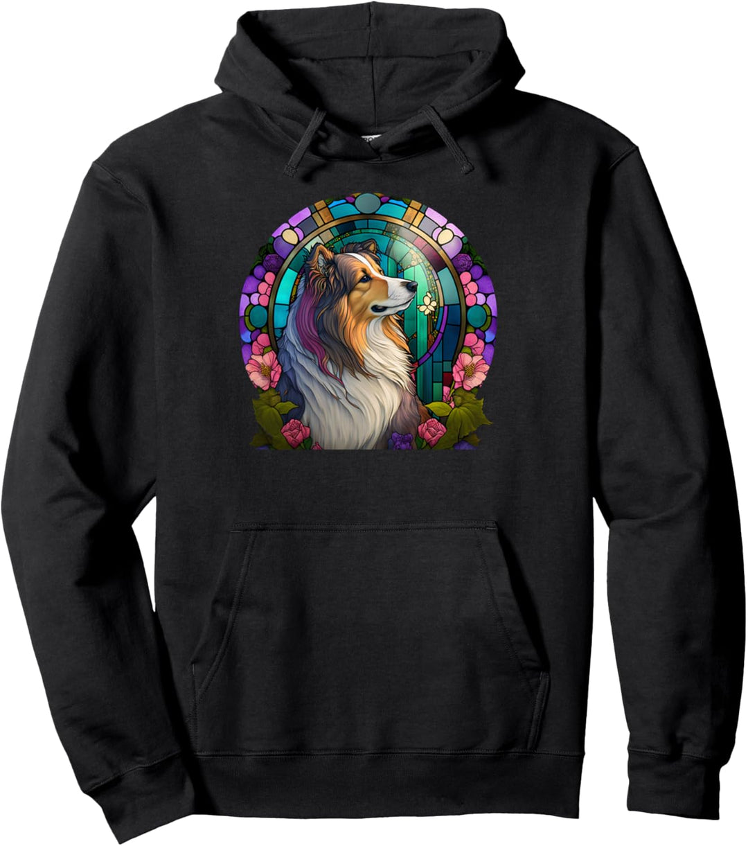 Christentum Jesus Kirche Collie Hund Pullover Hoodie