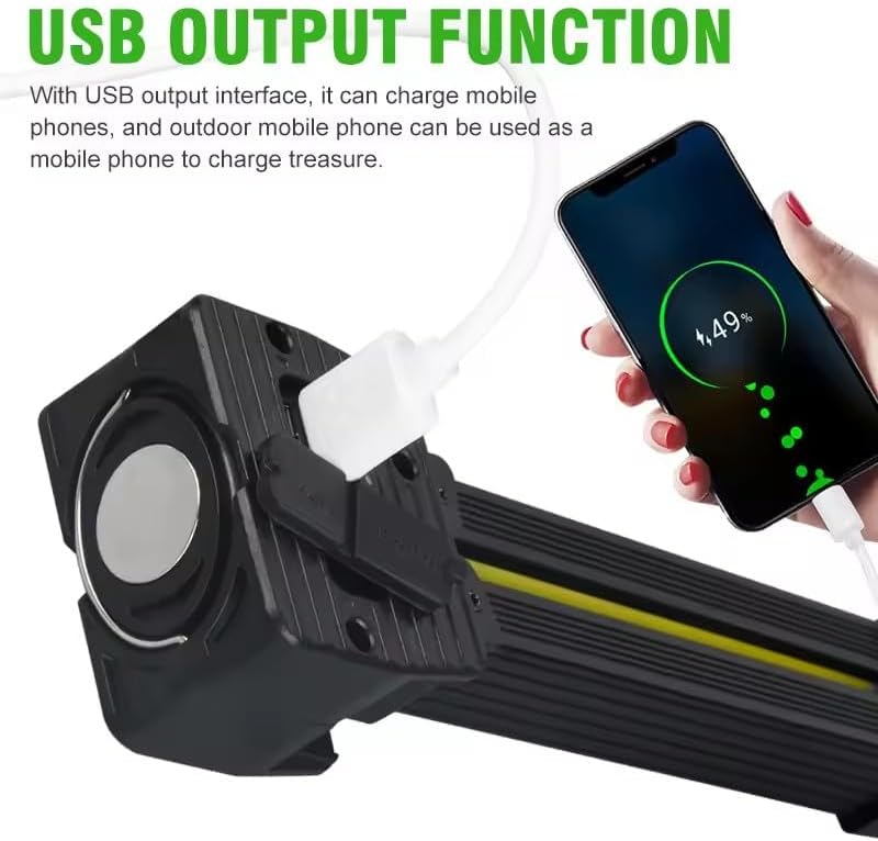BigKing Posing Lampe Magnet, Magnetic Gym Lamp mit USB-Ladung, 4 Lichtmodi, Wasserdicht &amp; Dimmer für