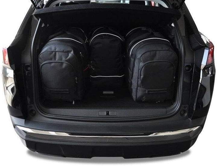 KJUST Dedizierte Reisetaschen 4 stk kompatibel mit PEUGEOT 3008 II (P84E) 2016+
