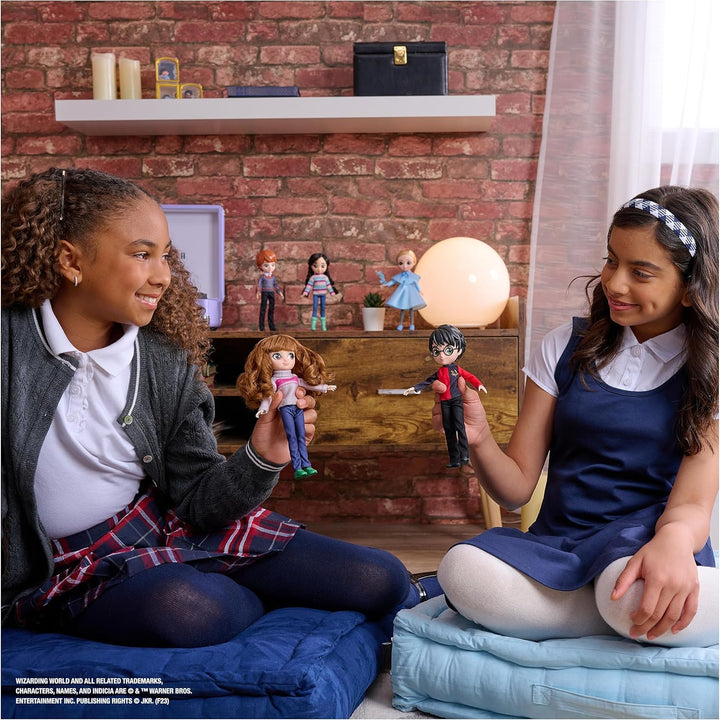 Wizarding World Harry Potter, 20,3cm grosse Harry Potter- und Hermine Granger-Puppen und Zubehörteil