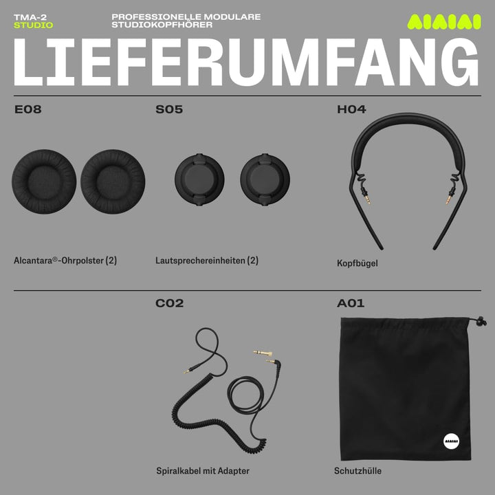 AiAiAi TMA-2 Studio DJ Over Ear Kopfhoerer Over Ear Schwarz