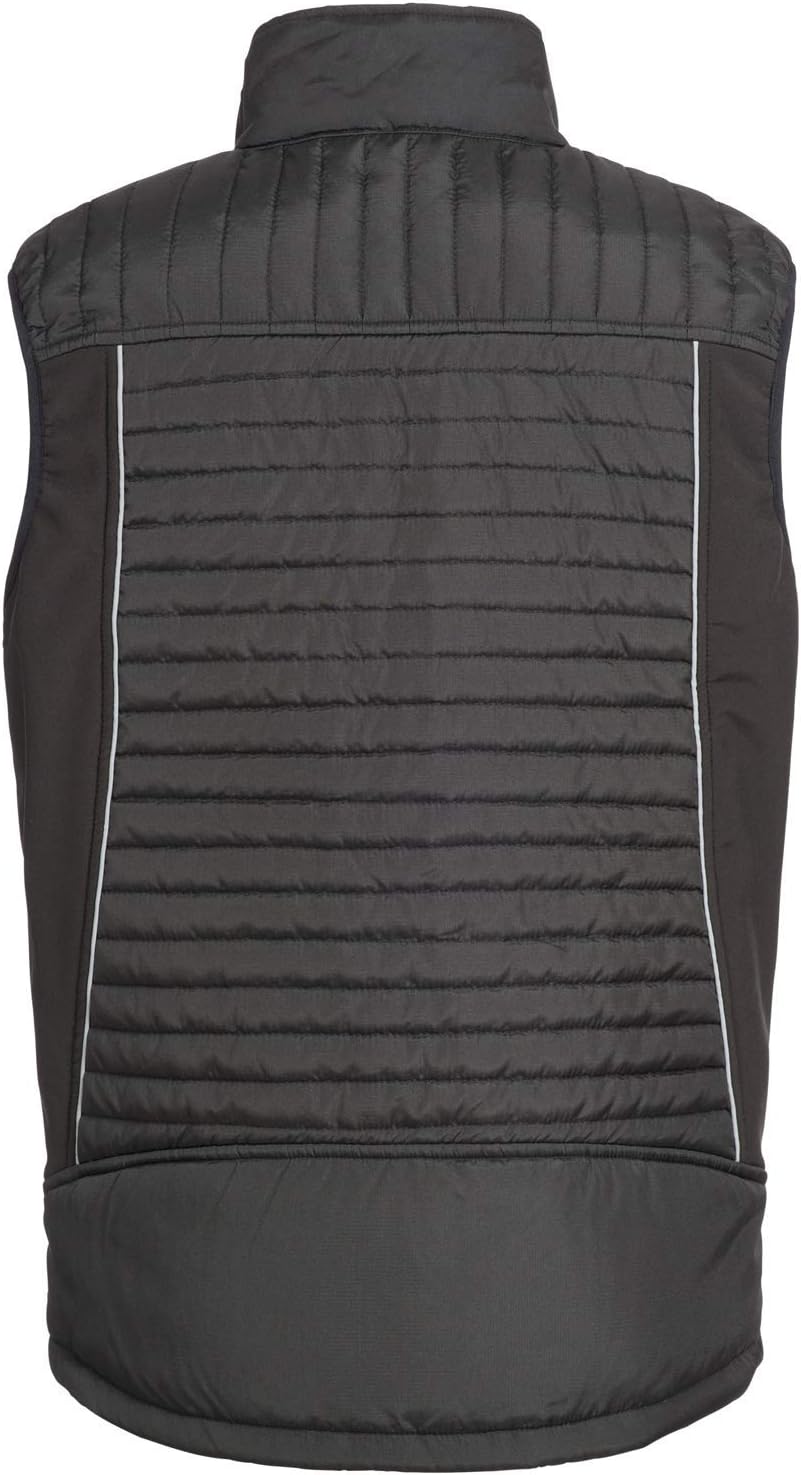 Nitras Motion Tex Plus Arbeitsweste - gesteppte Softshell-Weste mit Reflektoren - warm & robust