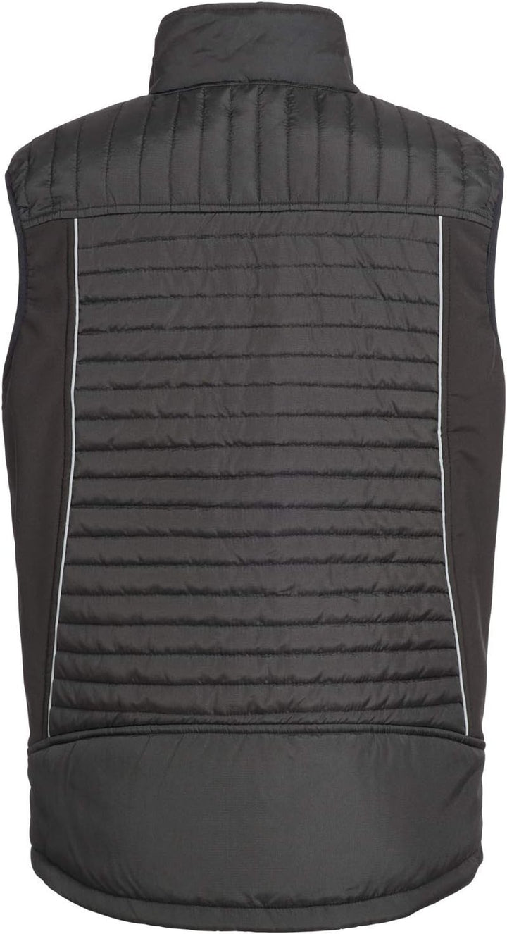 Nitras Motion Tex Plus Arbeitsweste - gesteppte Softshell-Weste mit Reflektoren - warm & robust