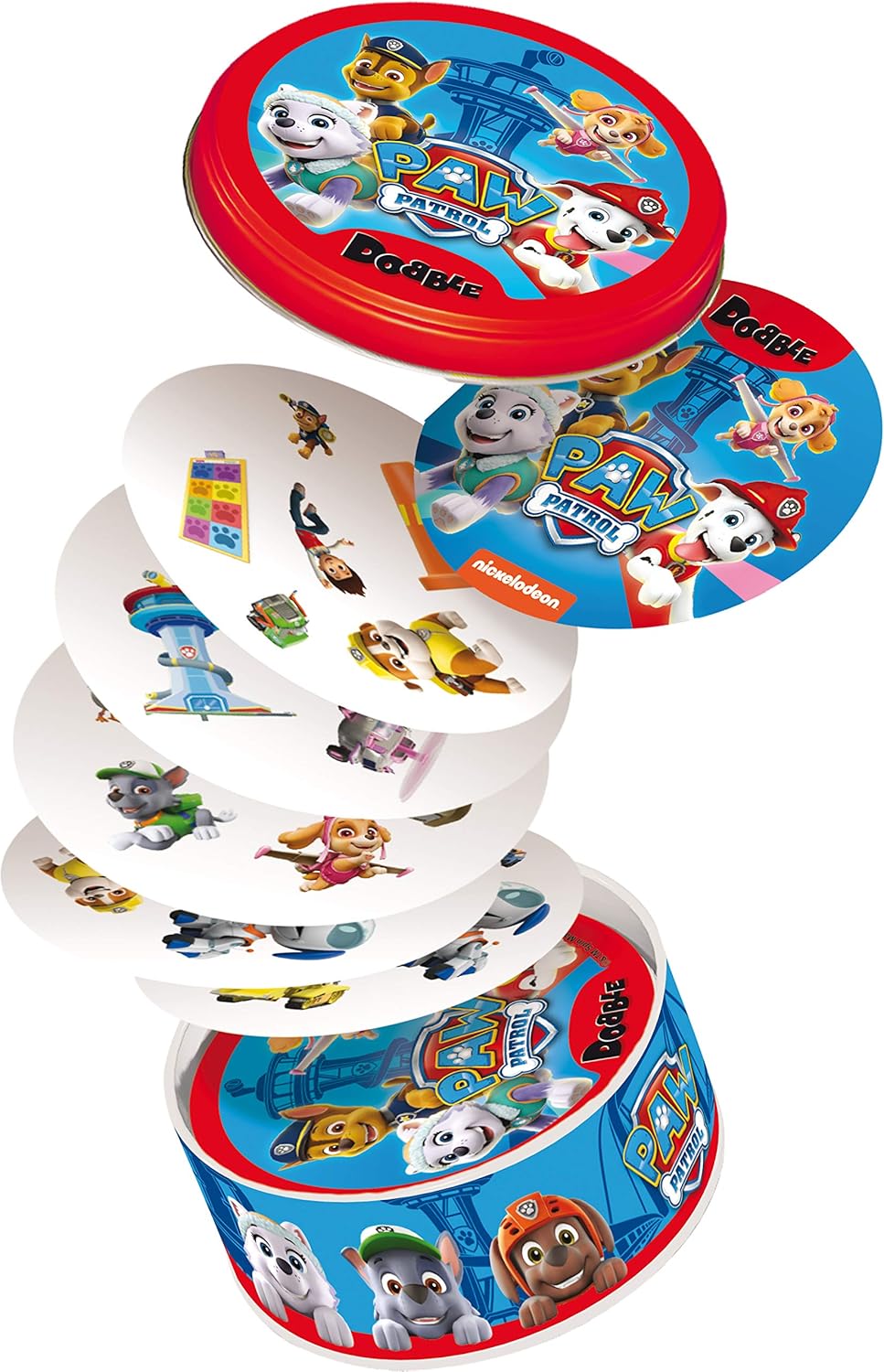 Zygomatic, Dobble Paw Patrol, Kinderspiel, Kartenspiel, 2-5 Spieler, Ab 4+ Jahren, 10+ Minuten, Deut