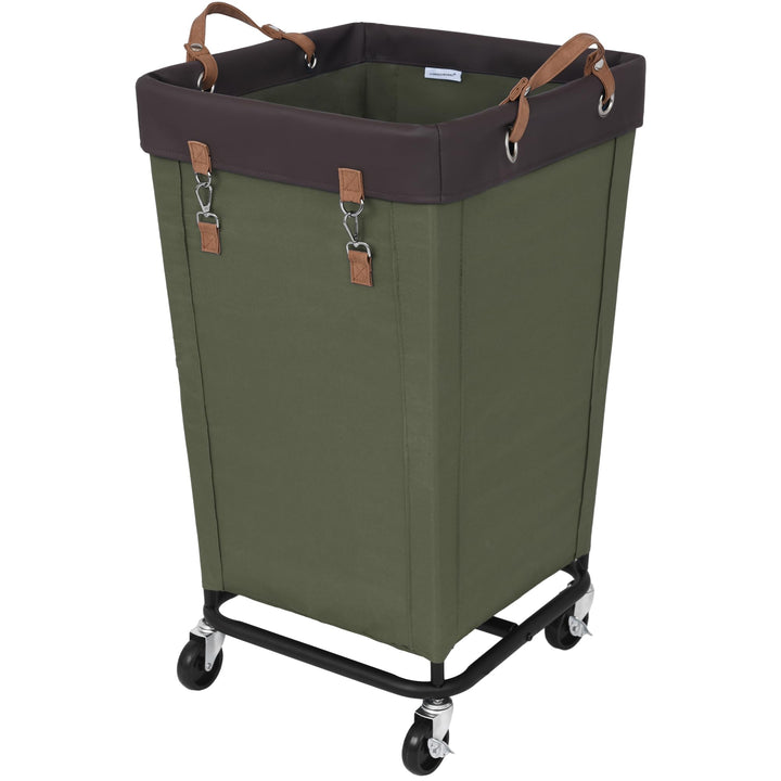 StorageWorks 160L Wäschesammler mit Rädern, grosser Wäschekorb auf Rollen für Wäsche, Wäschewagen mi