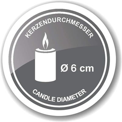 EDZARD Adventskranz Milano, Durchmesser 28 cm, für Kerzen Durchmesser 6 cm, Edelstahl vernickelt sil