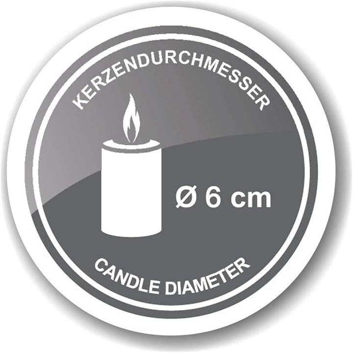 EDZARD Adventskerzenhalter Milano Silber, Messing vernickelt, modernes AST-Design, Länge 44 cm, Adve