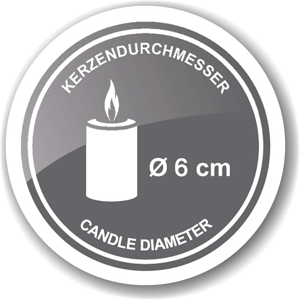 EDZARD Adventskerzenhalter Milano Silber, Messing vernickelt, modernes AST-Design, Länge 44 cm, Adve