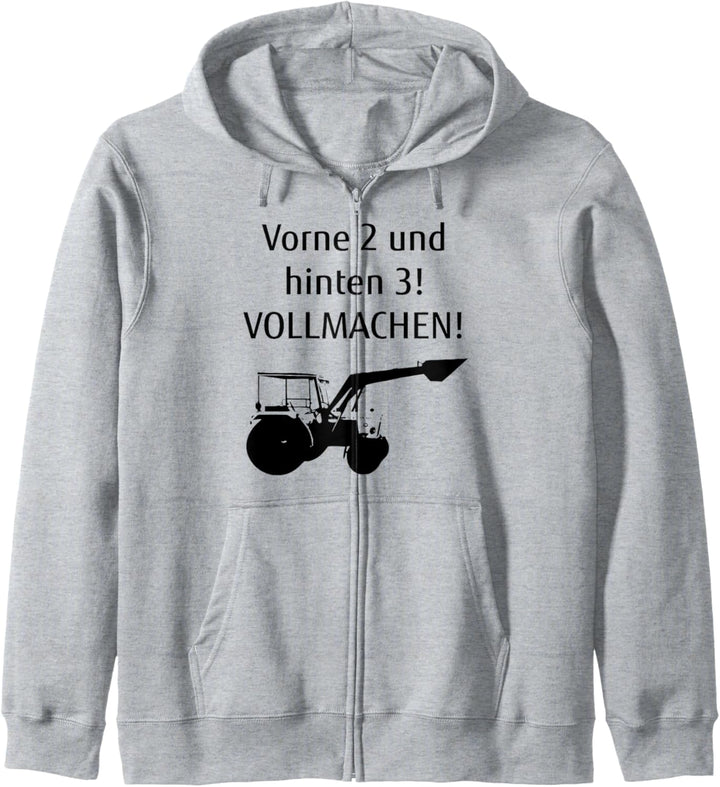Vorne 2 und hinten 3! Vollmachen! Bauer Hermann Kapuzenjacke