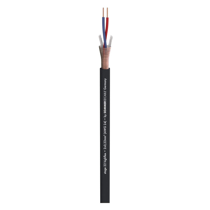 Sommer Cable Mikrofonkabel SC-Stage 22 Highflex, schwarz (50m)., 50m