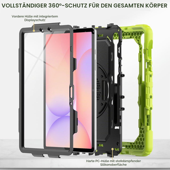 SEYMAC Hülle für Samsung Galaxy Tab S10 Lite / S10 FE / S9 FE 10,9 Zoll / S9 11 Zoll, Stossfeste Hül