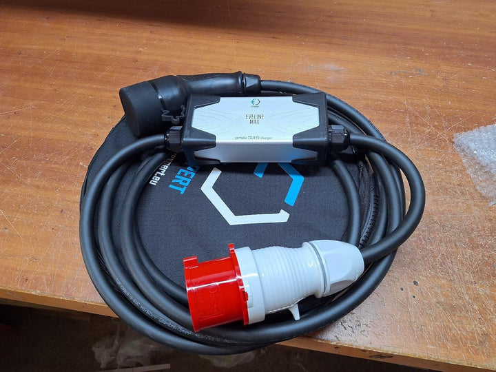 Typ 2 Ladekabel Schuko, Eveline Max I/II, 3,7-22kW Smart EV Ladegerät und Mobile Ladestation für Ele