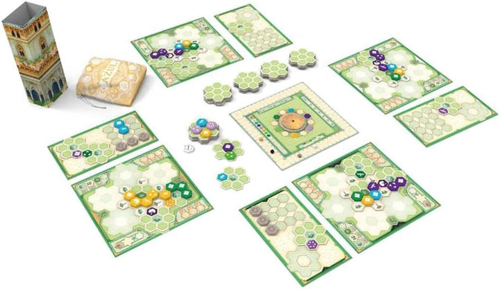Unbox Now - Blauer Garten der Königin - Brettspiel auf Spanisch